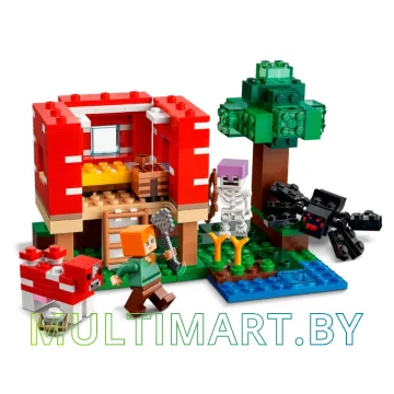 Конструктор LEGO Minecraft 21179 Грибной дом картинка 4